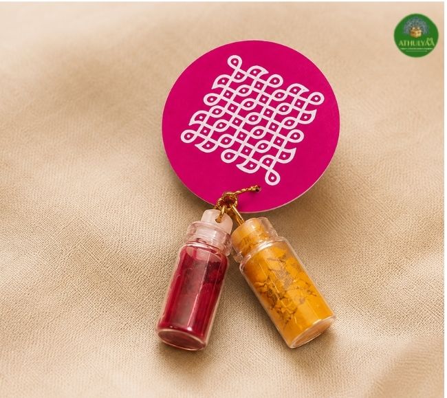 Mini Kolam Design Metal Tray - 4 Inch