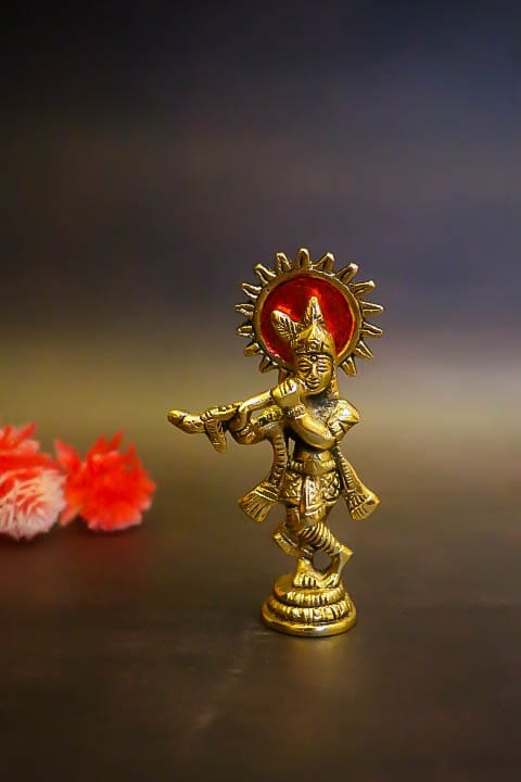 Flute Krishna Statue
