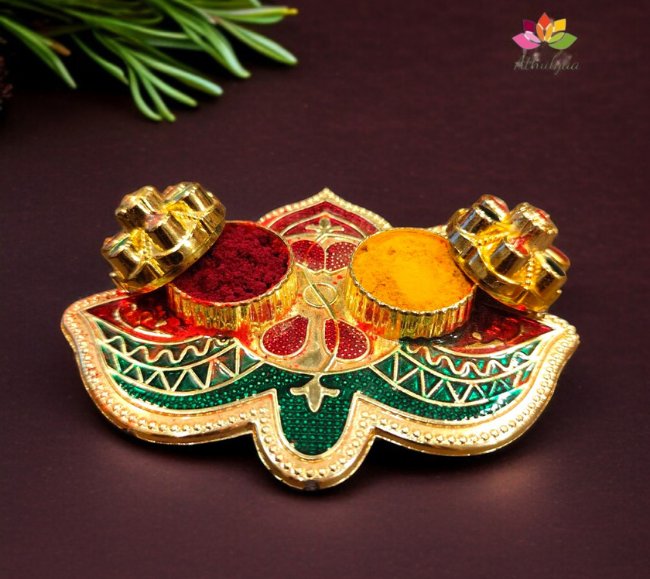 Lotus Kumkum Holder