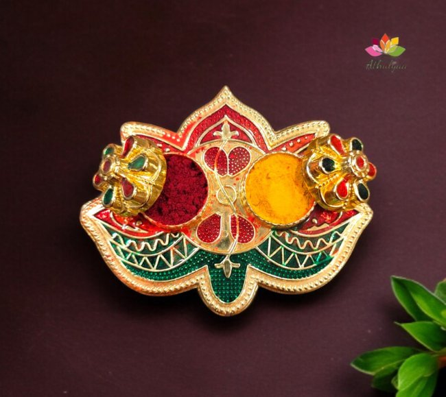 Lotus Kumkum Holder