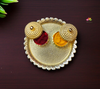 Gold colour Kumkum platter