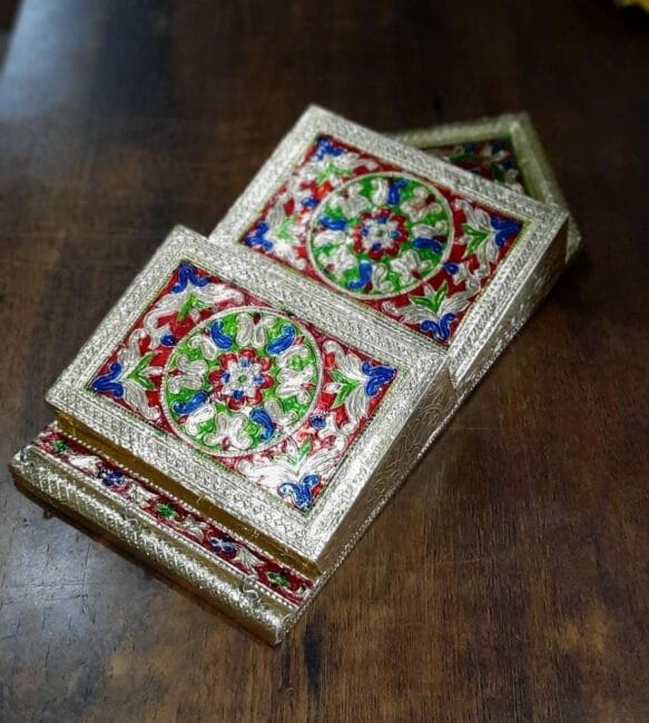 Meenakari Double pocket letter holder