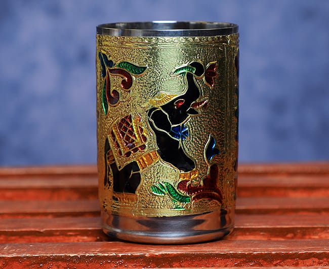 Meenakari Glass - Elephant Design with Gift Box