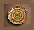 Meenakari golden plate - 14 Inch