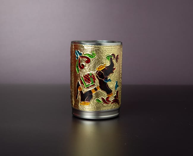 Meenakari Glass - Elephant Design with Gift Box