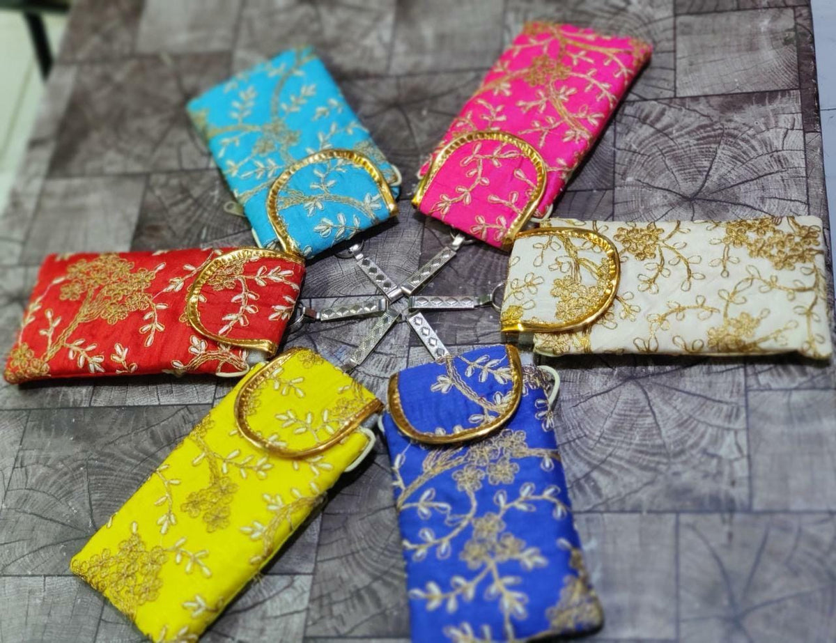 Embroidered Mobile Pouch