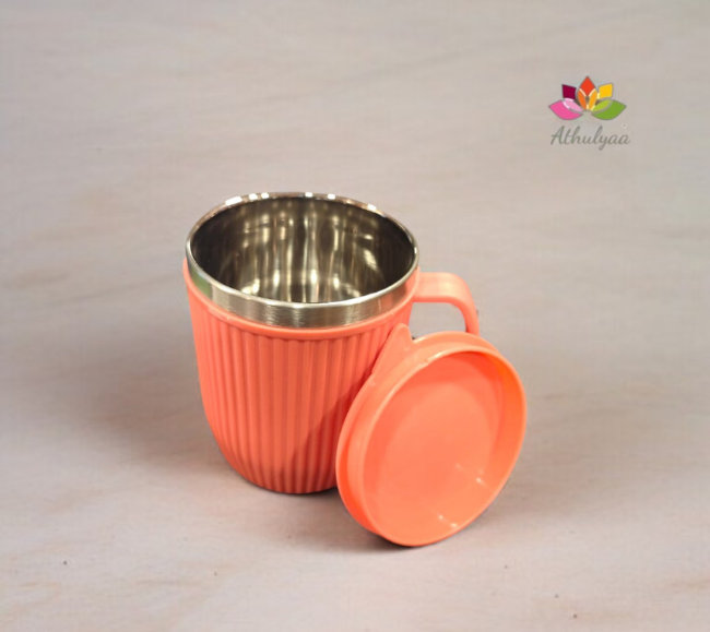 PeachBrew Ribbed Insulated Mug
