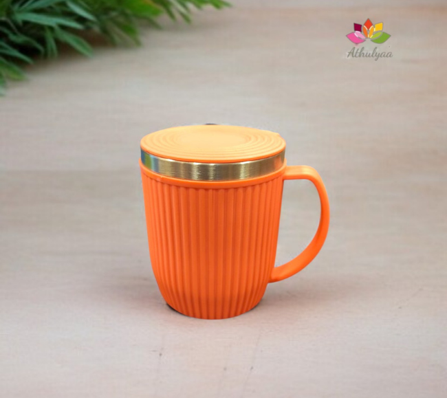 PeachBrew Ribbed Insulated Mug