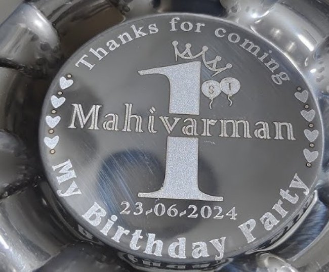 Laser Name engraving on Metal Box