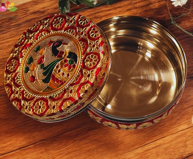 New Peacock Minakari Box