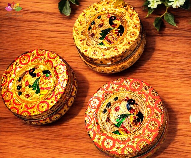 New Peacock Minakari Box