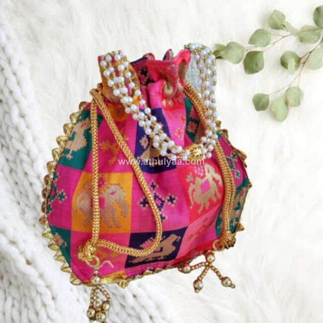 Patola print matka potli
