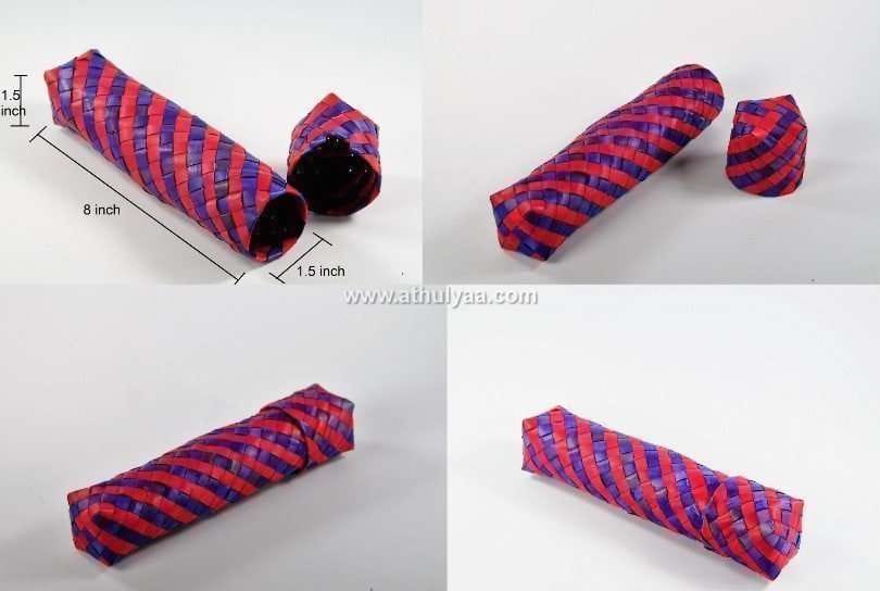 Palm Leaf Pencil Box- slim