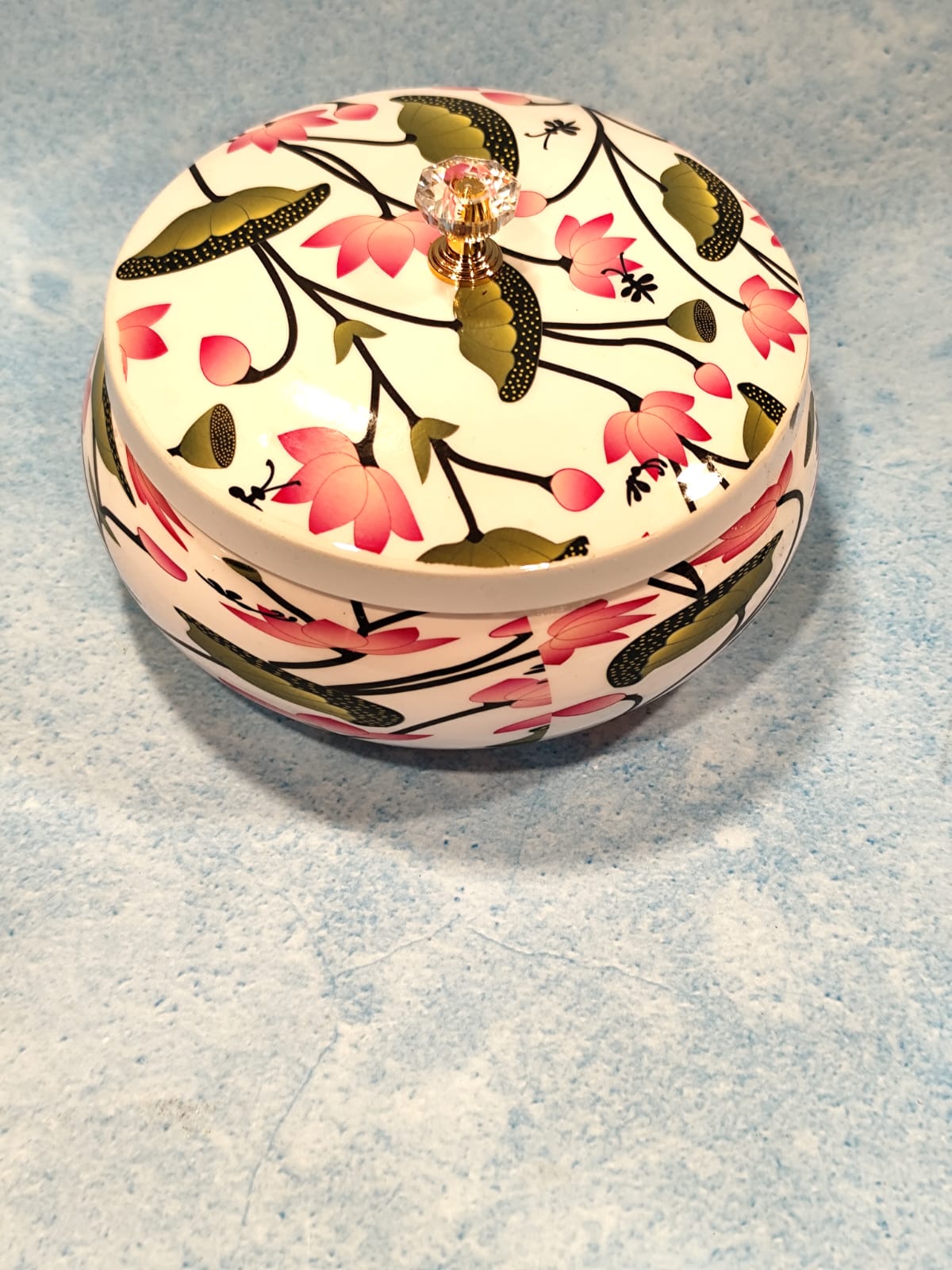 Pichwai Matki Box Lacquer Finish