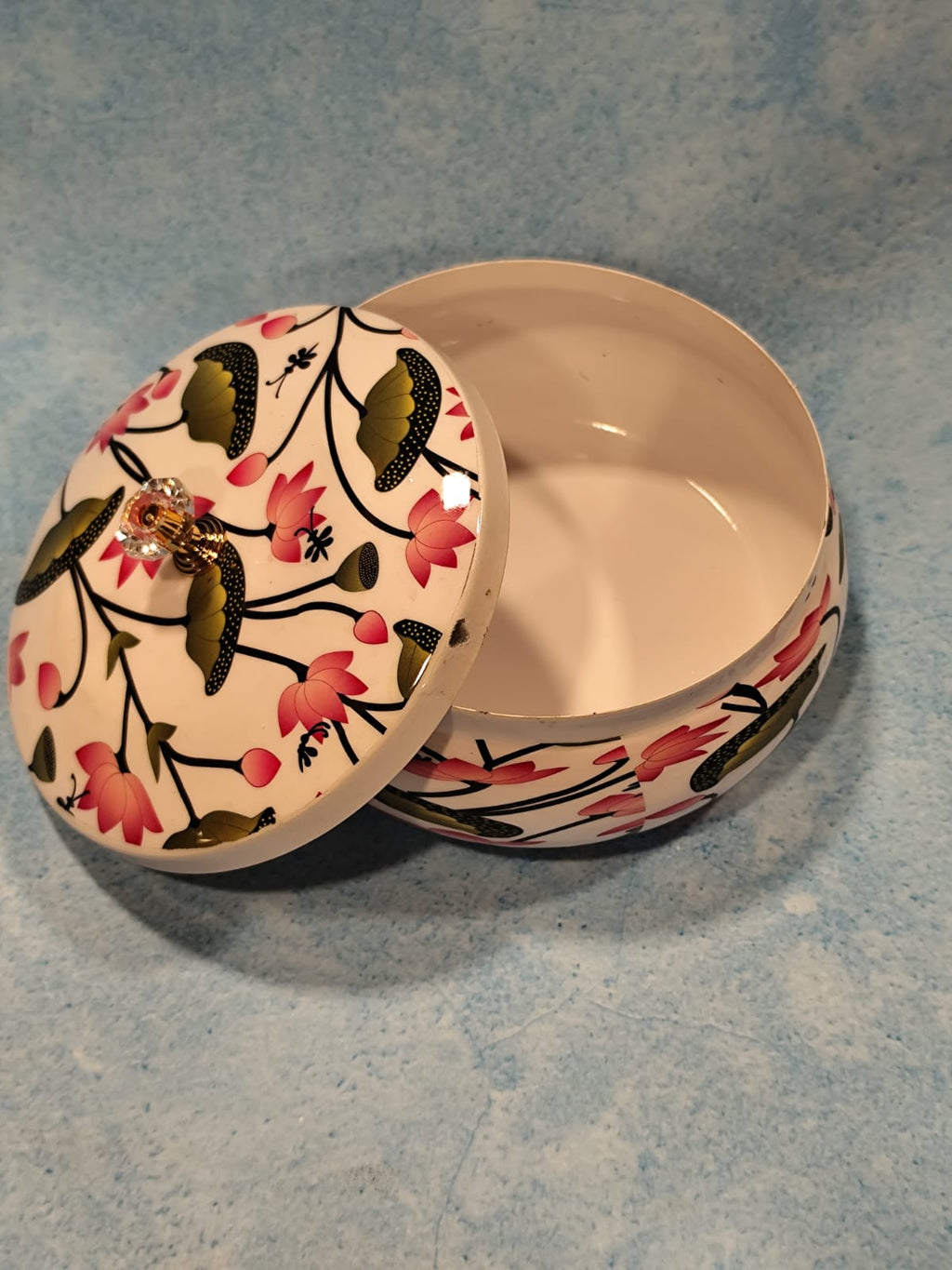 Pichwai Matki Box Lacquer Finish