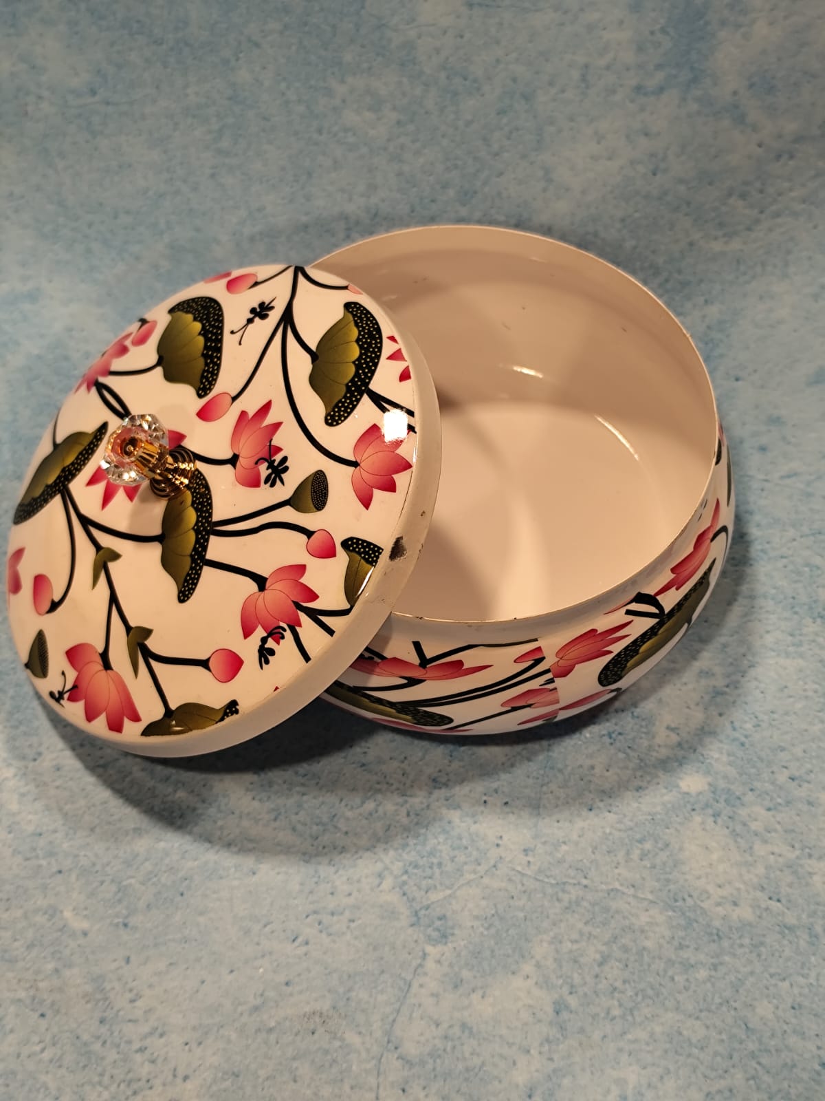 Pichwai Matki Box Lacquer Finish