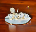 German silver banana leaf design Dinner set
