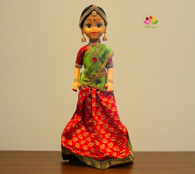 Half Saree or Puberty Function Doll