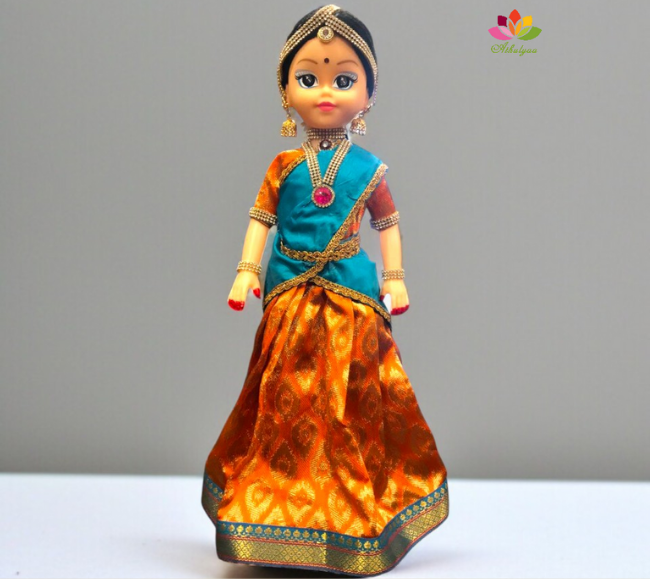 Half Saree or Puberty Function Doll