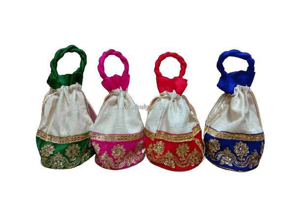 Jute Lace Potli