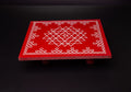 Divine Chowki manai with Kolam print