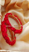 Red Rose Bangle Pair