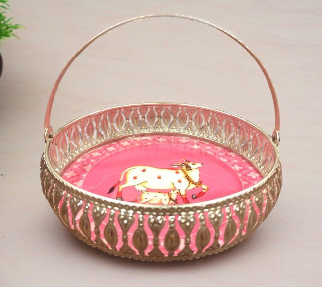 German Silver Basket with handle