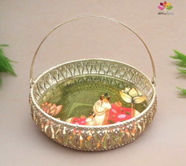 German Silver Basket with handle