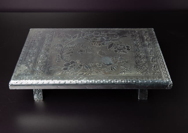 Silver foil Chowki/Manai