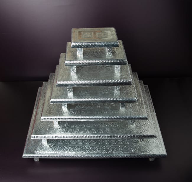 Silver foil Chowki/Manai
