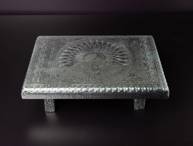 Silver foil Chowki/Manai