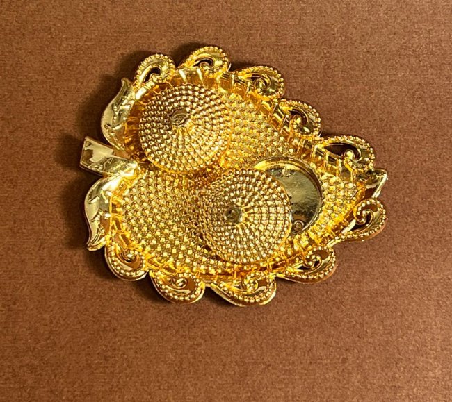 Gold colour Kumkum platter