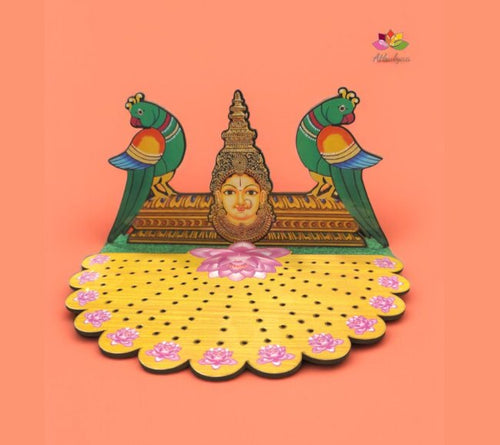 Ashtothram Lotus Stand with Amman Parrots