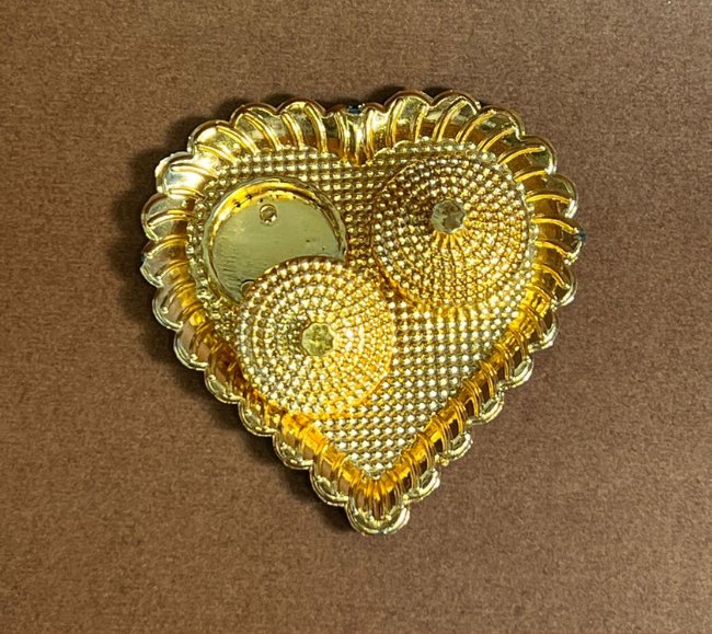 Gold colour Kumkum platter