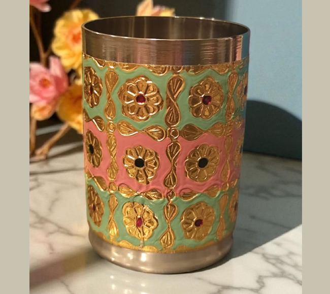 Meenakari Glass