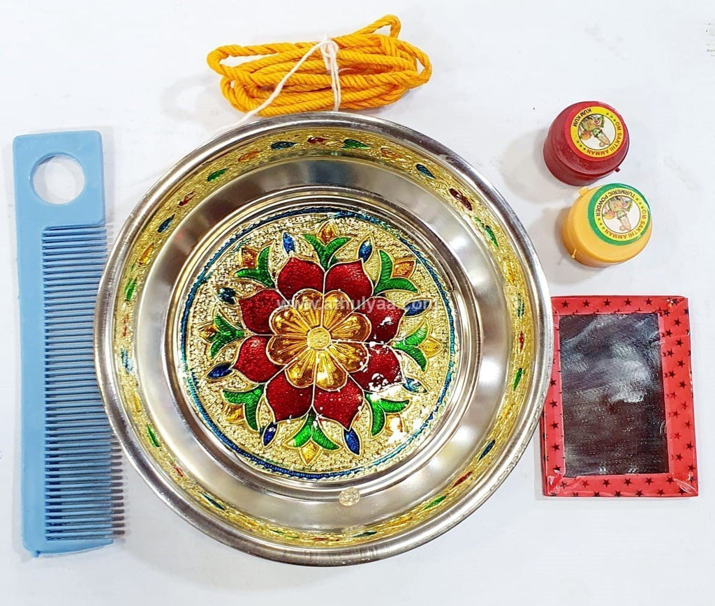 Sumangali Set with Meenakari Plate