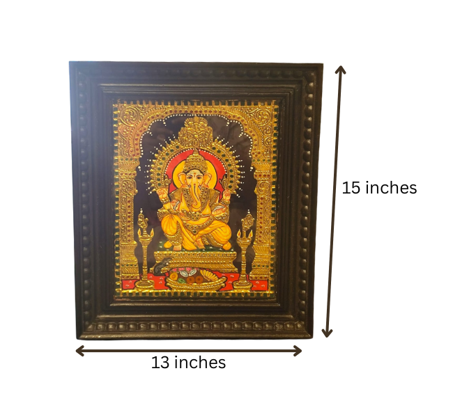 Tanjore Painting - Ganesha