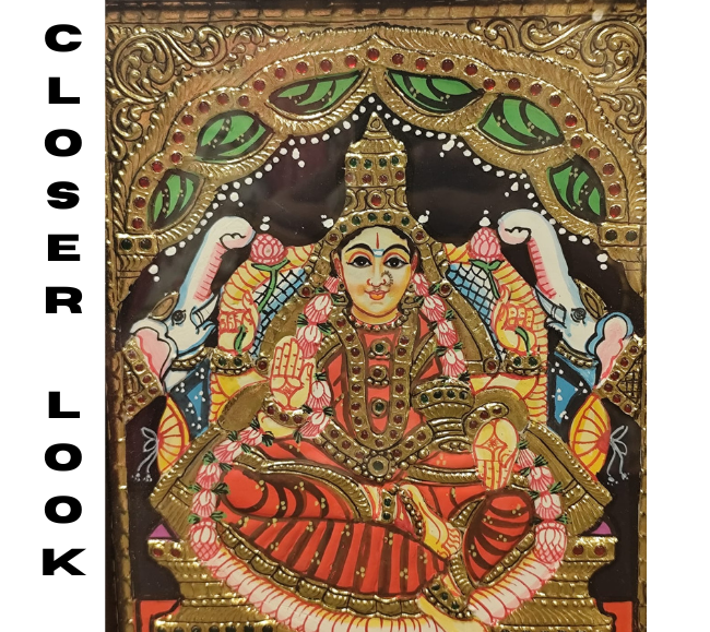 Tanjore Painting - Gaja Lakshmi