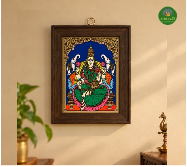 Tanjore Reverse glass painting- lakshmi