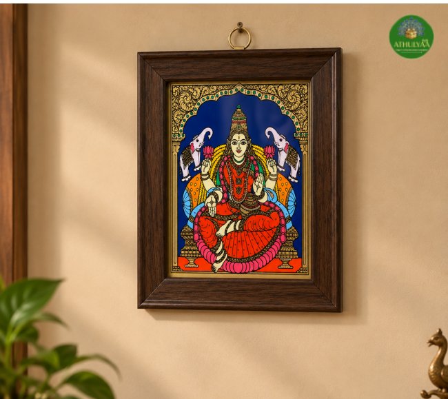 Tanjore Reverse glass painting- lakshmi