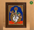 Tanjore Reverse glass painting- Saraswthi