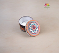 Mandala Print Round Box
