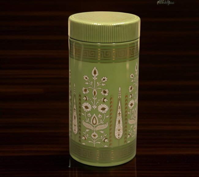 floral printed tin box