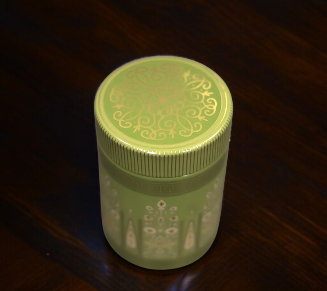 floral printed tin box