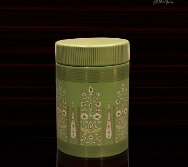 floral printed tin box