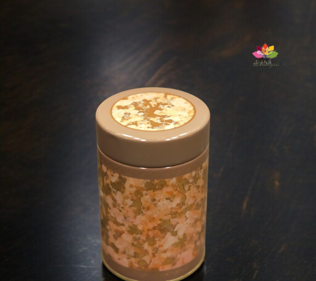 floral printed tin box