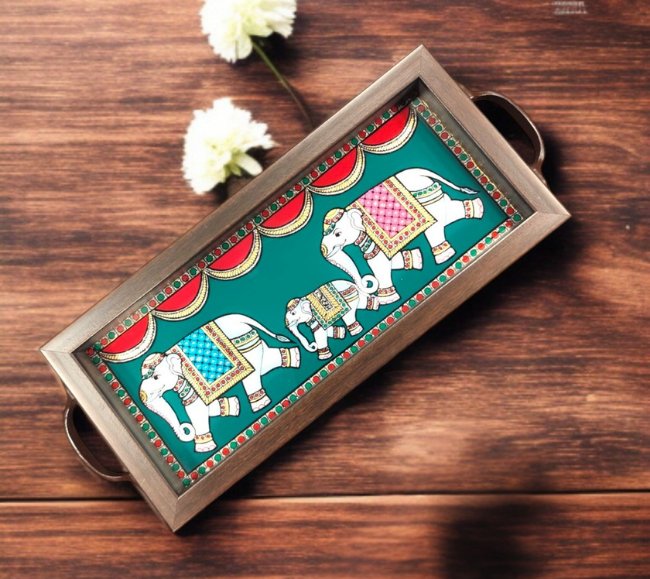 Tanjore Style Painting tray