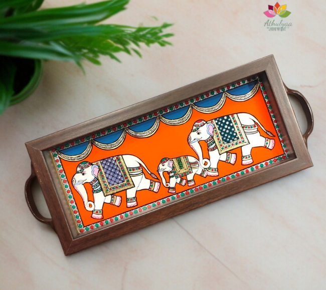 Tanjore Style Painting tray