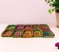 Palm Leaf MultiColor Square Tray