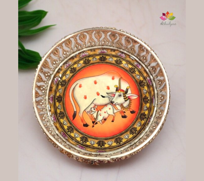 German Silver Pichwai tray